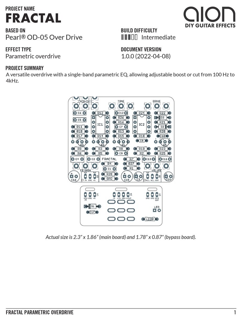 aion FRACTAL PARAMETRIC OVERDRIVE manual