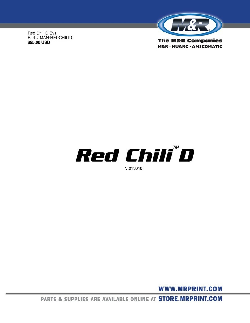 M&R Red Chili D 1418 User manual