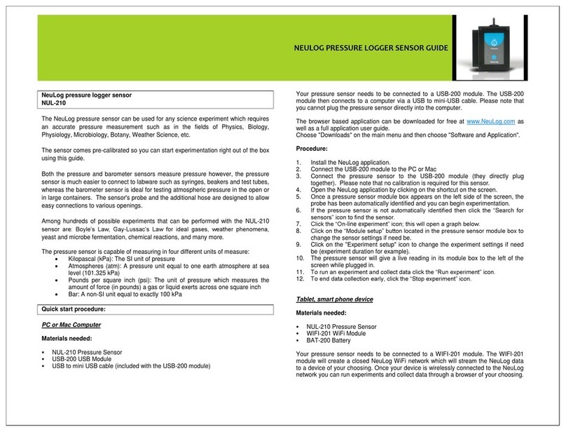 NeuLog NUL-210 User manual