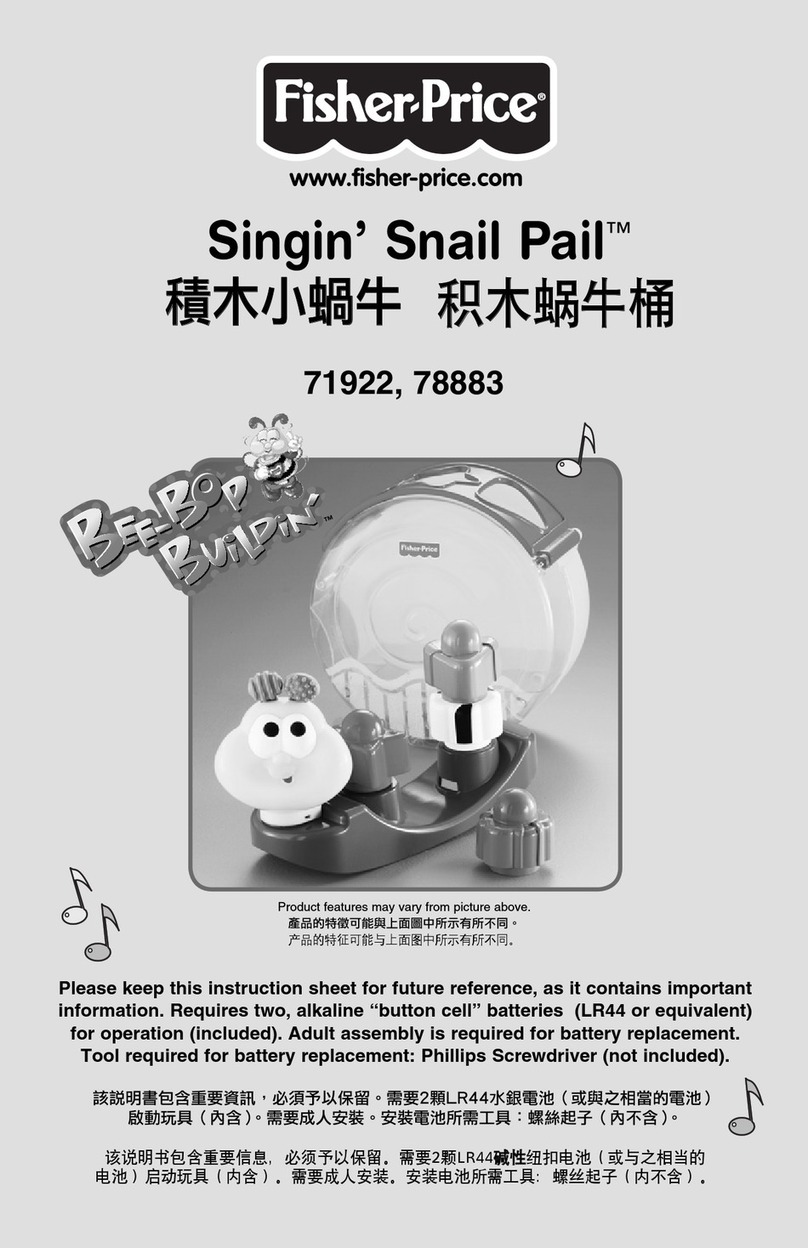 Fisher-Price Singin' Snail Pail 71922 instructions Fisher-Price Singin' Snail Pail 71922 instructions