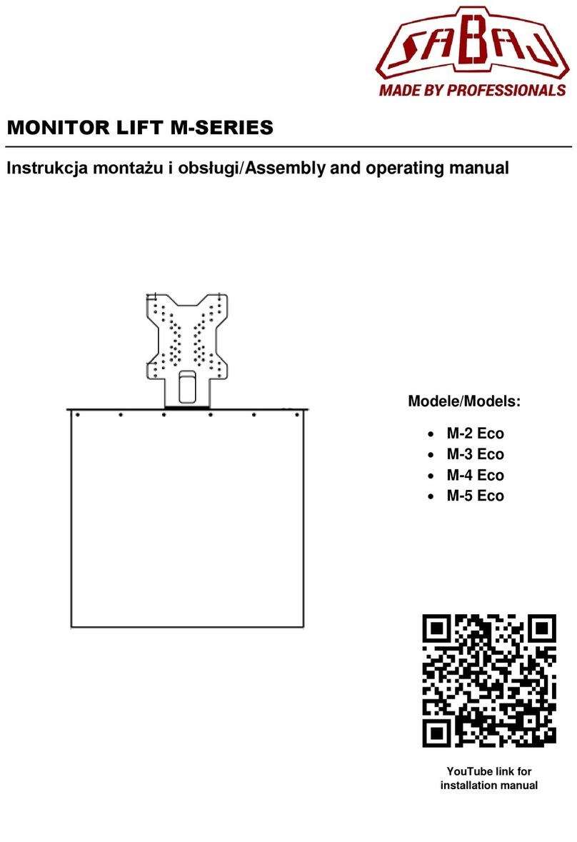 Sabaj M Series User instructions