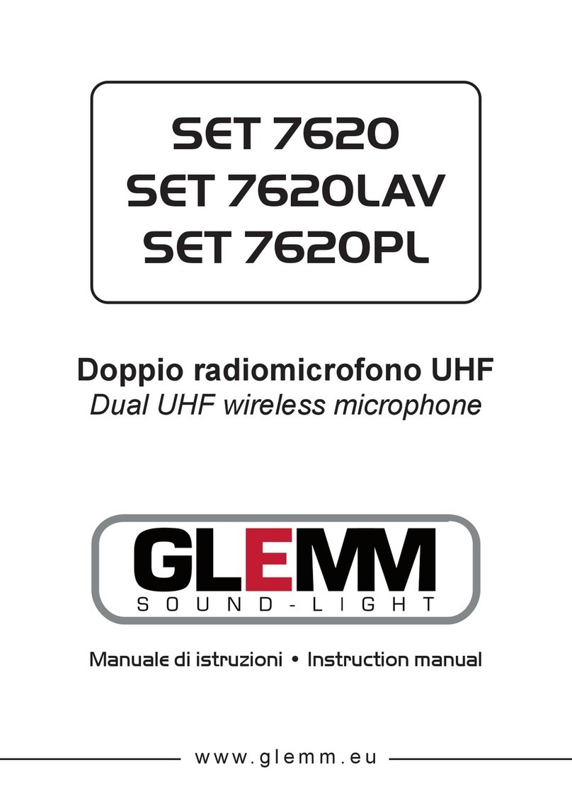 GLEMM SET 7620 instruction manual