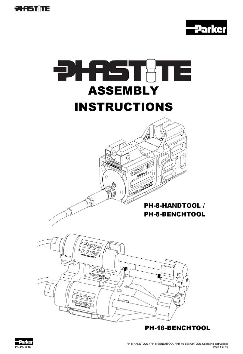 Parker Phastite PH-8-HANDTOOL User manual