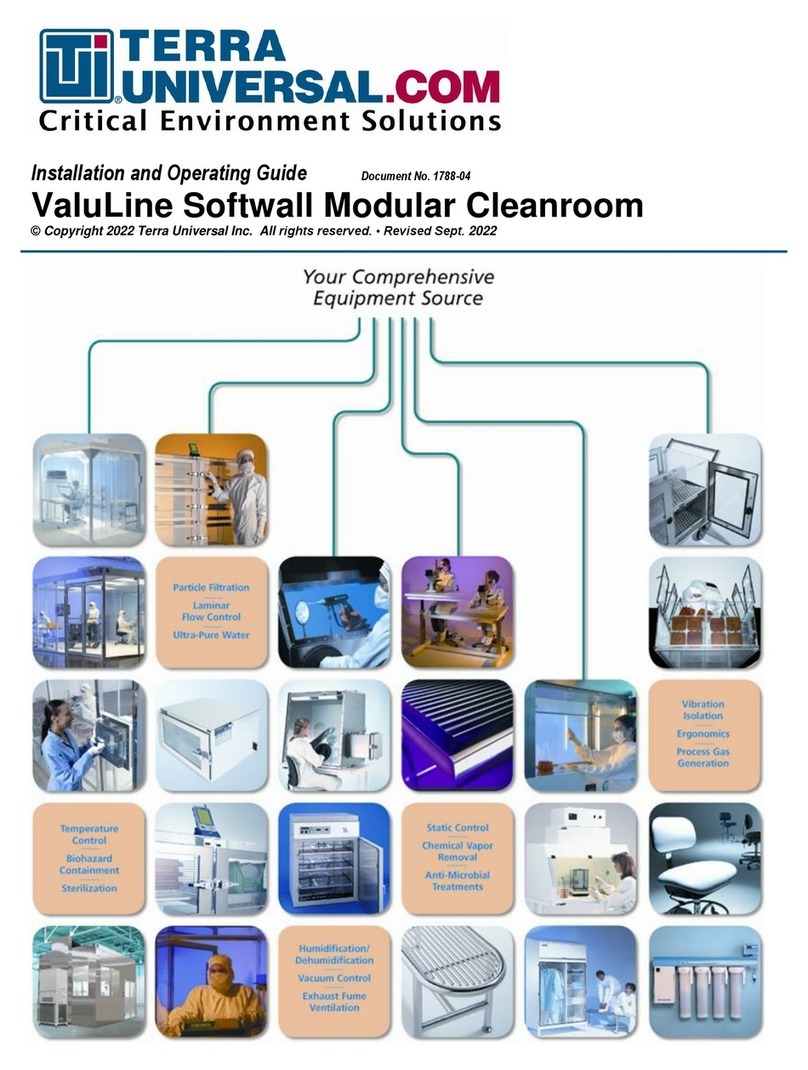 Terra Universal ValuLine Softwall Installation and operating guide