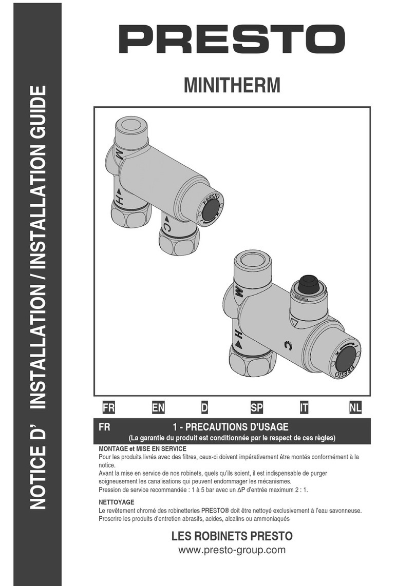 Presto MINITHERM User manual