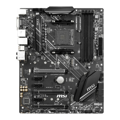 MSI GAMING PRO MAX X470 User manual