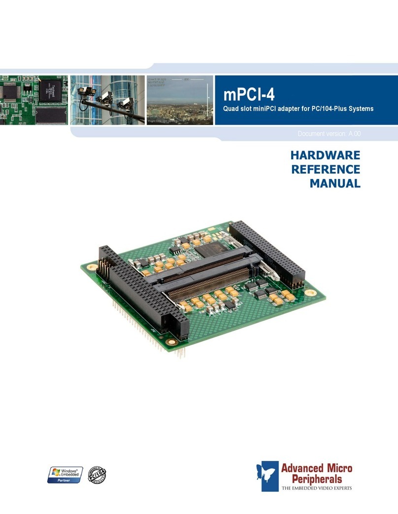 AMP mPCI-4 Hardware reference manual