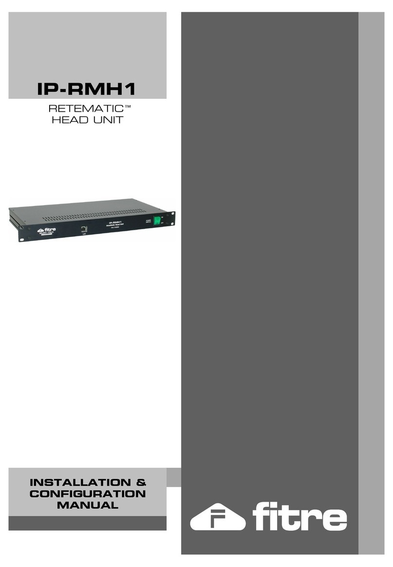 FITRE RETEMATIC IP-RMH1 Installation & configuration manual