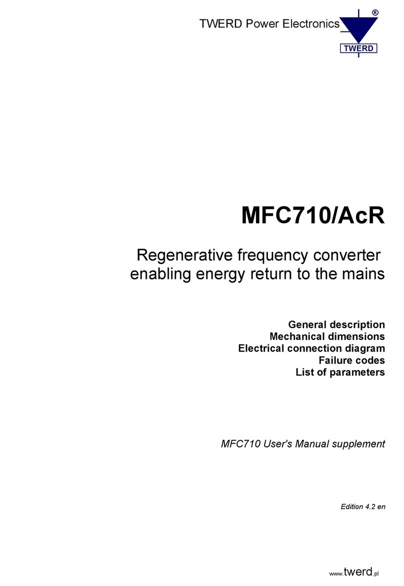 TWERD Power Electronics MFC710/AcR User manual