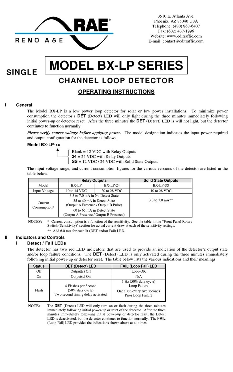 Reno A&E RAE BX-LP Series operating instructions