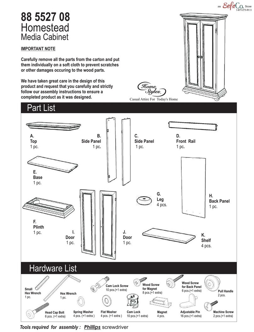 Home Styles 88 5527 08 quick start guide