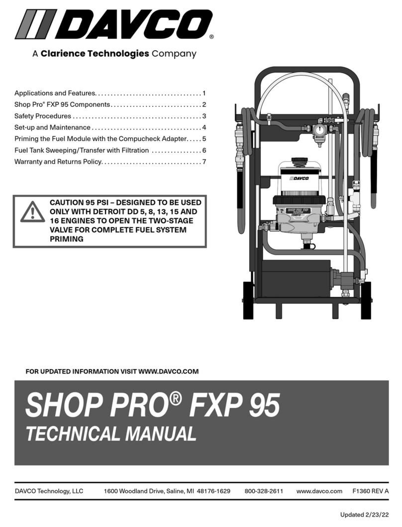Clarience Technologies DAVCO SHOP PRO FXP 95 Technical manual