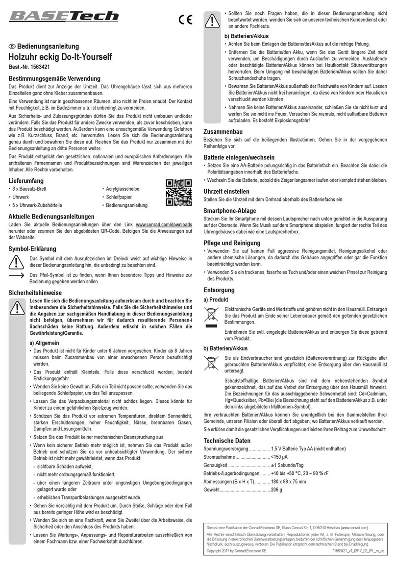 BASETech 1563421 operating instructions