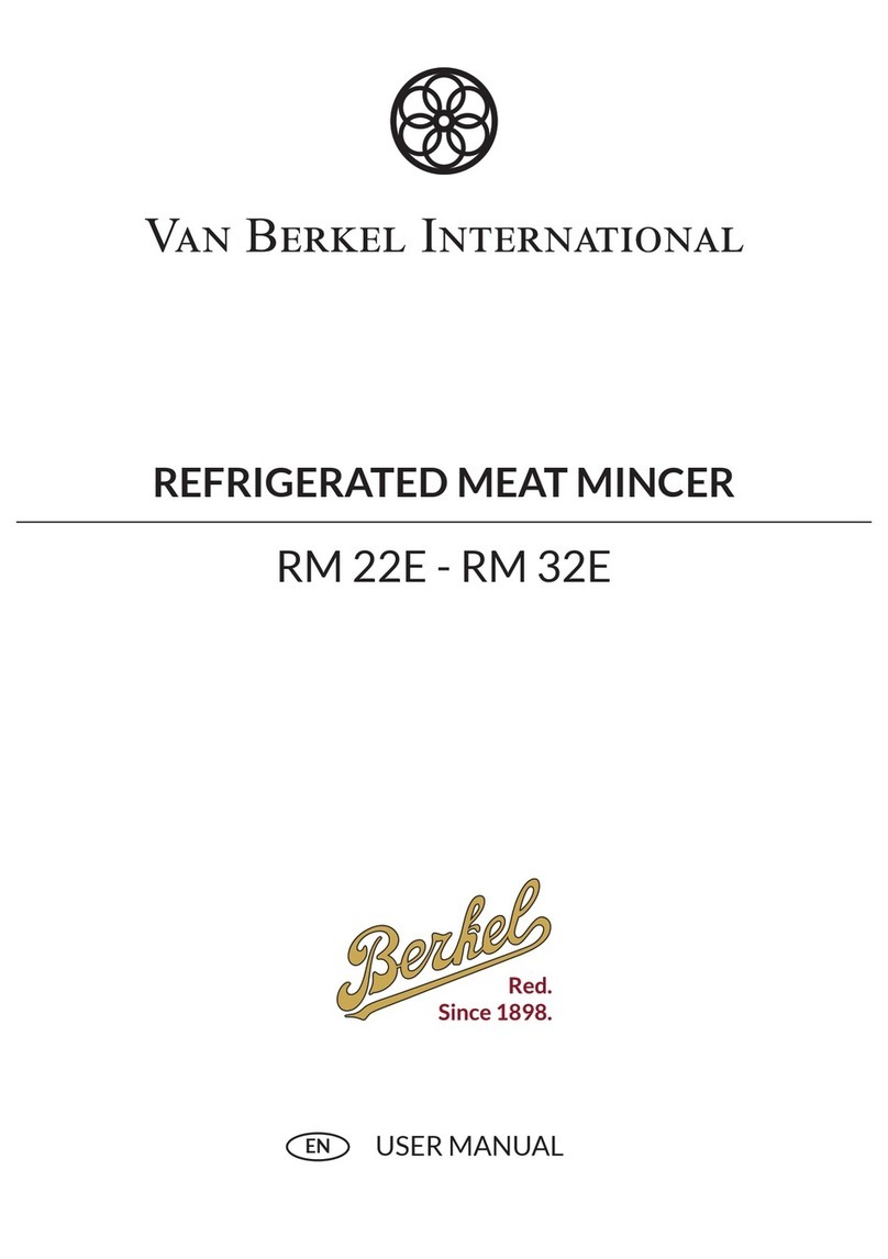Van Berkel International RM 22E user manual