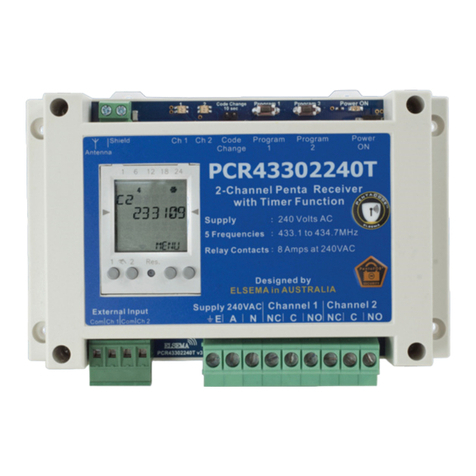 Elsema PentaTimer PCR43302240T User manual
