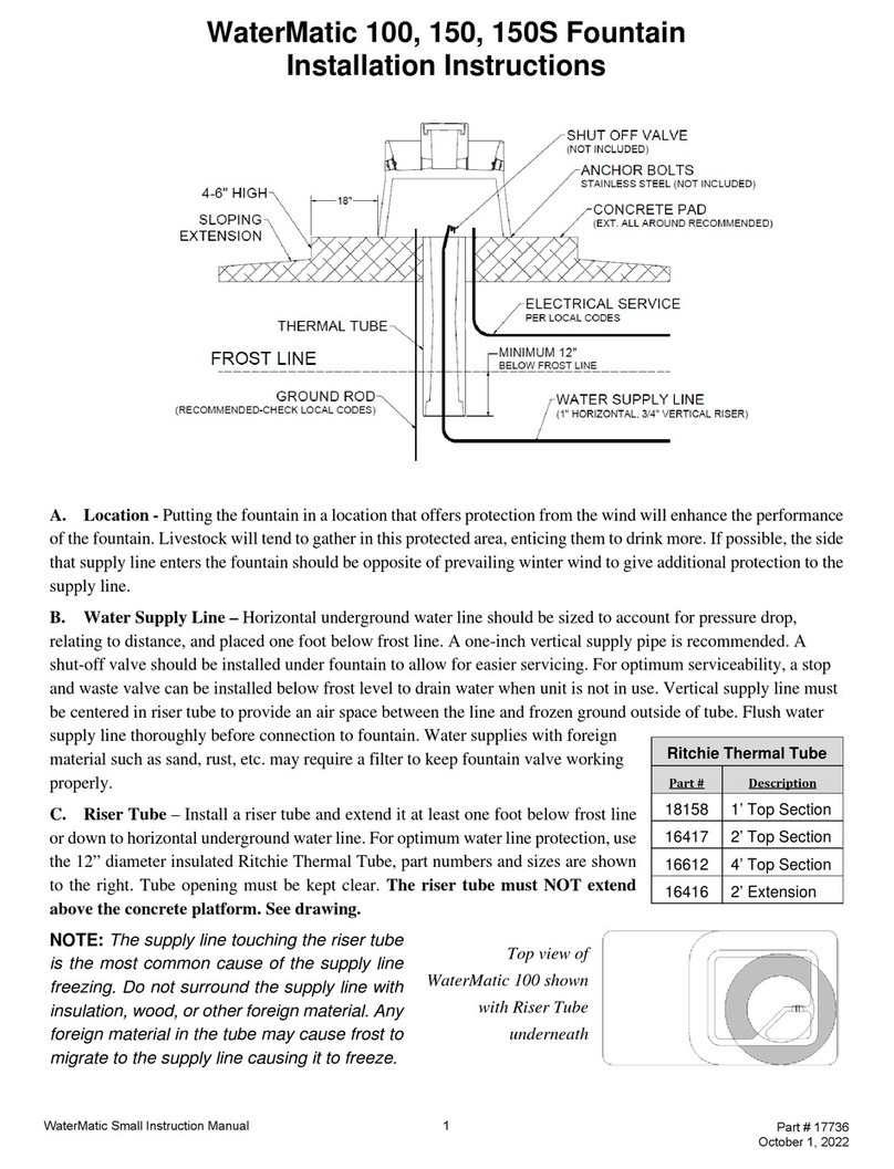 WATERMATIC 100 installation instructions