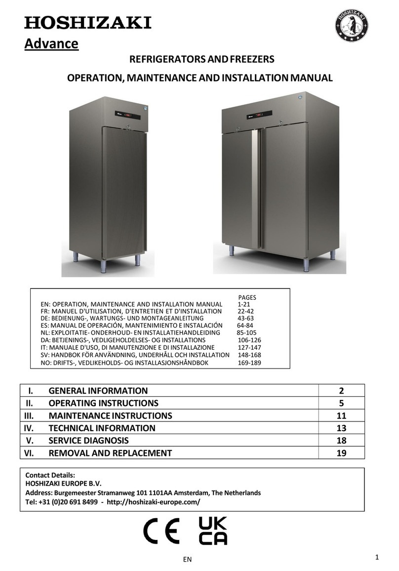 Hoshizaki Advance K70 User manual Hoshizaki Advance K70 User manual