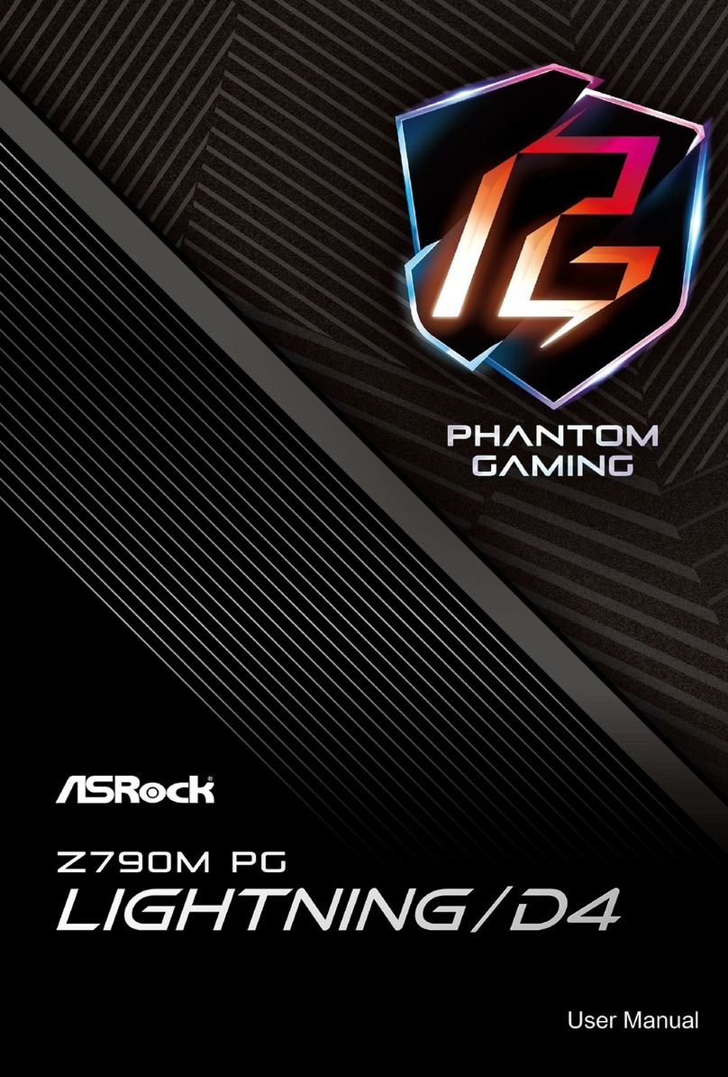 ASROCK PHANTOM GAMING Z790M PC LIGHTNING/D4 User manual