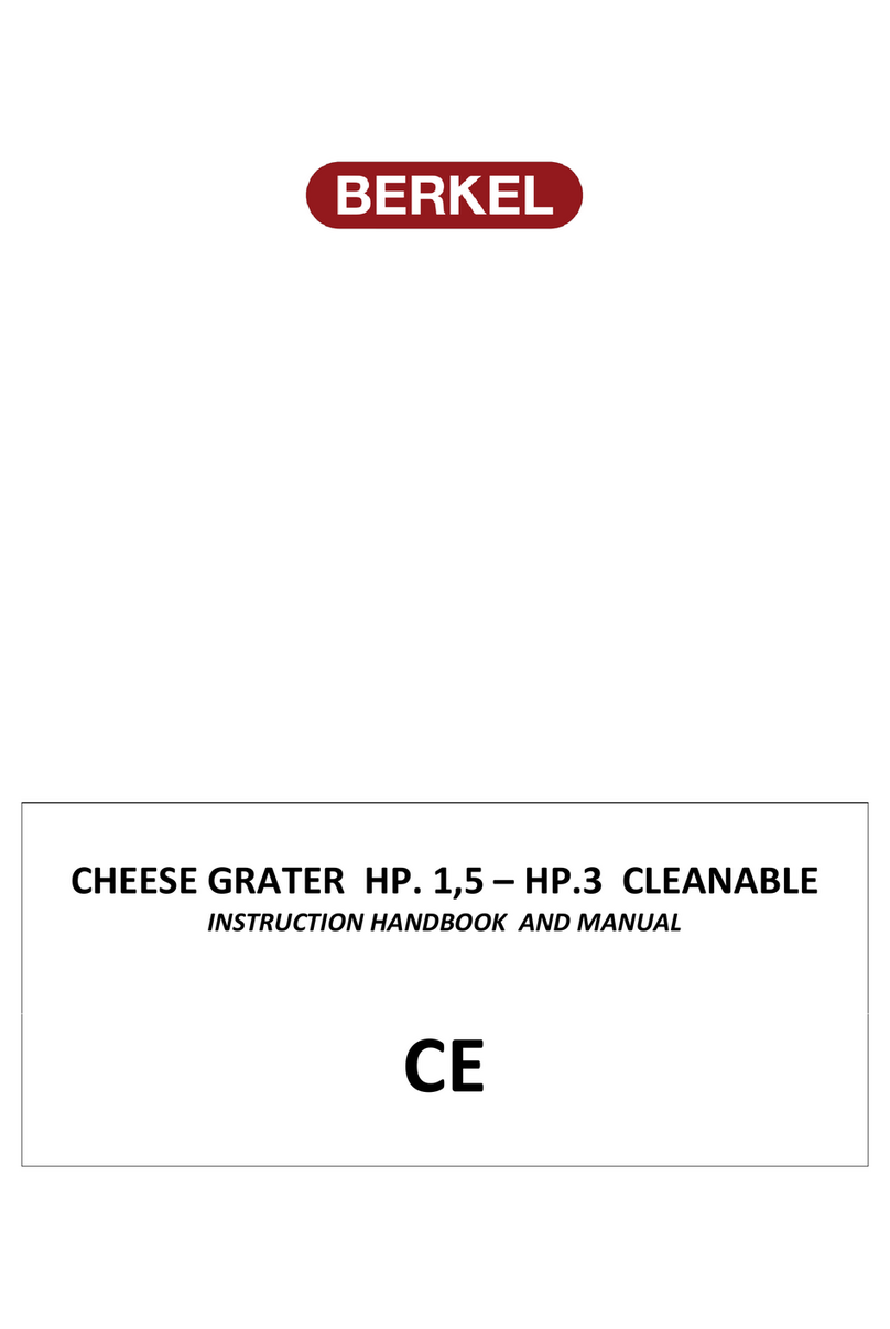 Berkel HP.1,5 CLEANABLE manual&nbsp;