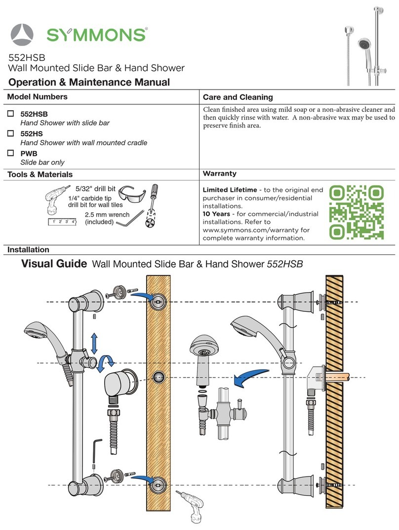 Symmons Elm 552HSB Manual Symmons Elm 552HSB Manual