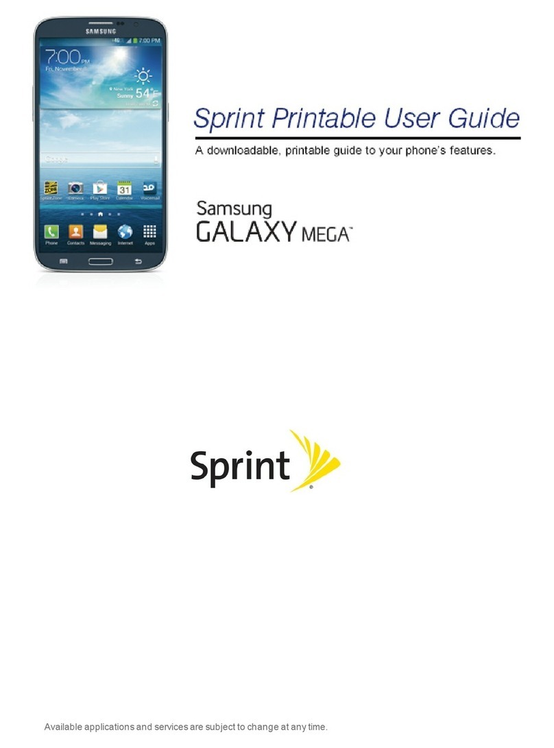 Samsung SPRINT GALAXY MEGA User manual