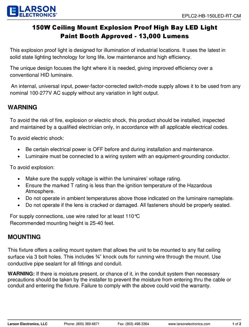 Larson Electronics EPLC2-HB-150LED-RT-CM User manual Larson Electronics EPLC2-HB-150LED-RT-CM User manual