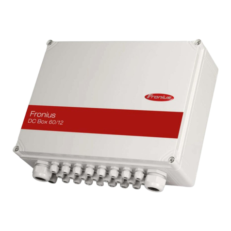 FRO­NIUS DC Box 60/12 MET User manual