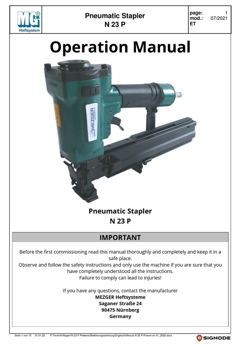 Mezger N 23 P Operation manual