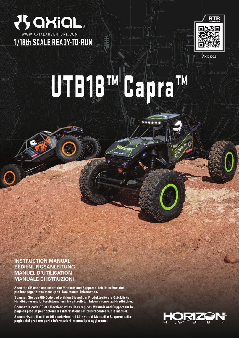 Horizon Hobby axial UTB18 Capra User manual