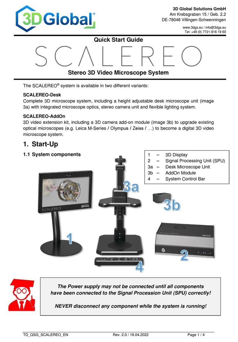 3D Global SCALEREO User manual
