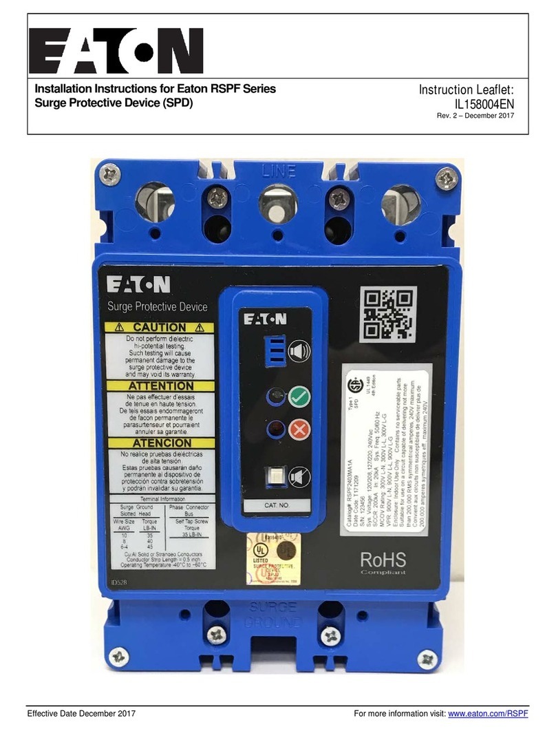 Eaton RSPF Series installation instructions
