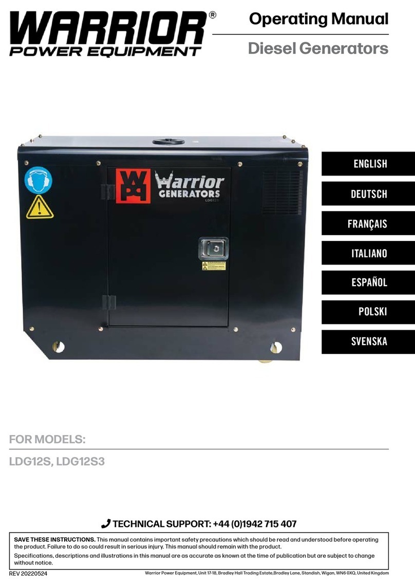 WARRIOR LDG12S operating manual