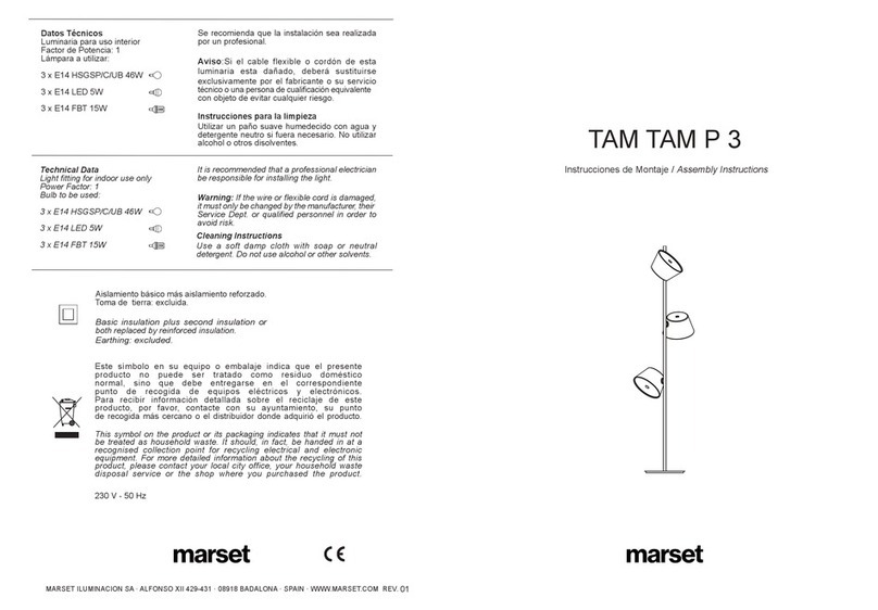marset TAM TAM P 3 User manual
