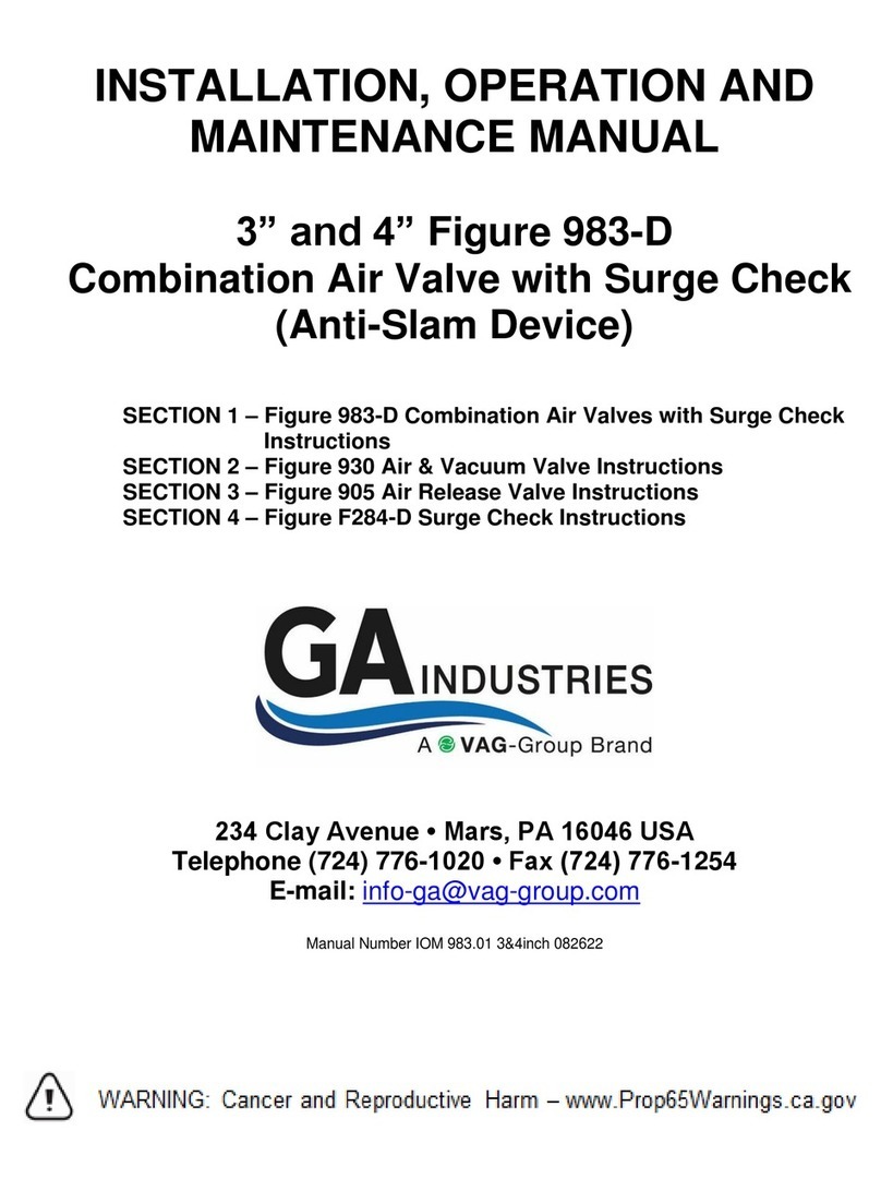 Vag GA INDUSTRIES 983-D User manual