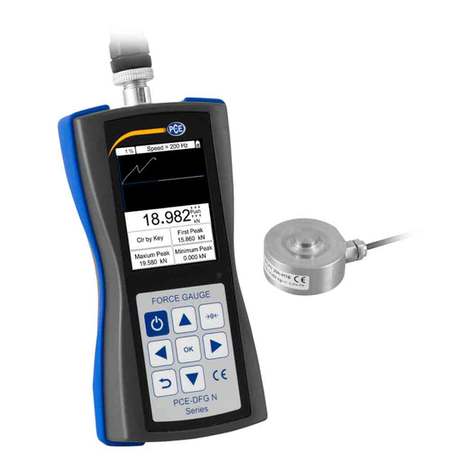 PCE Instruments PCE-DFG NF Series User manual