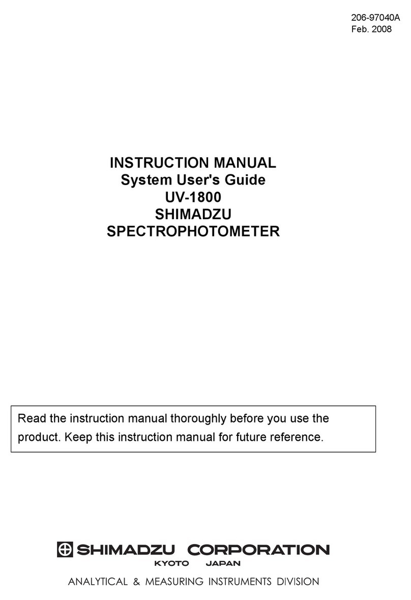 Shimadzu UV-1800 instruction manual