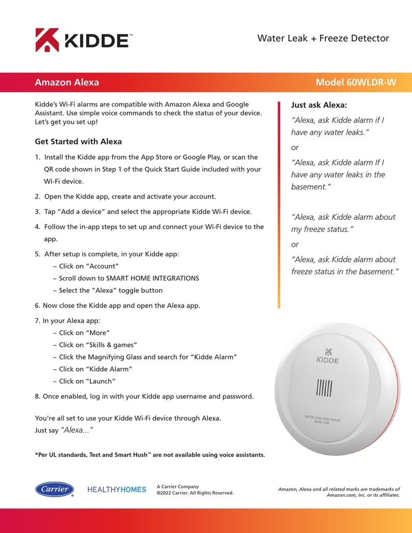 Carrier KIDDE 60WLDR-W User manual