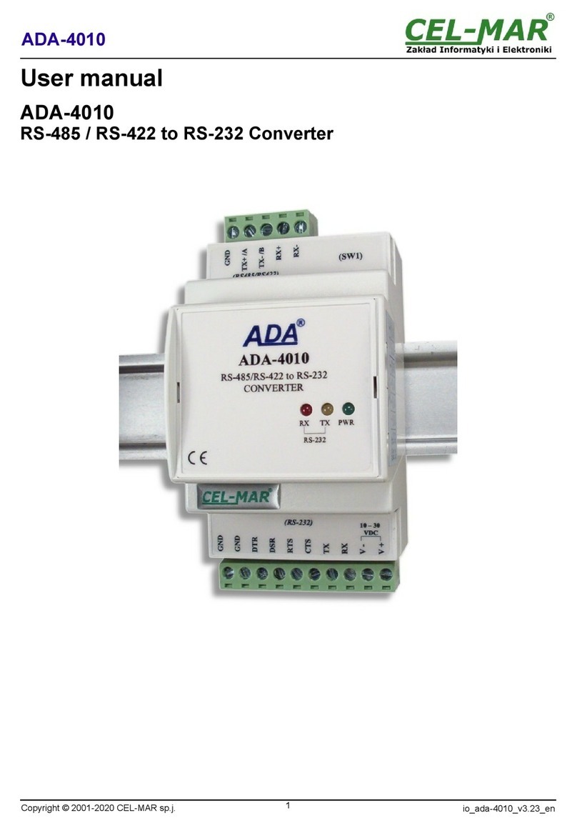 CEL-MAR ADA-4010 User manual