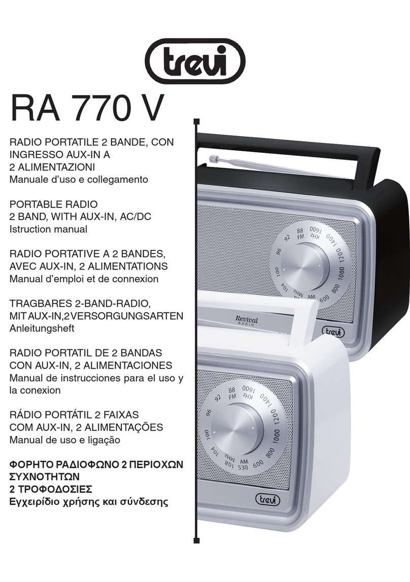Trevi RA 770 V instruction manual