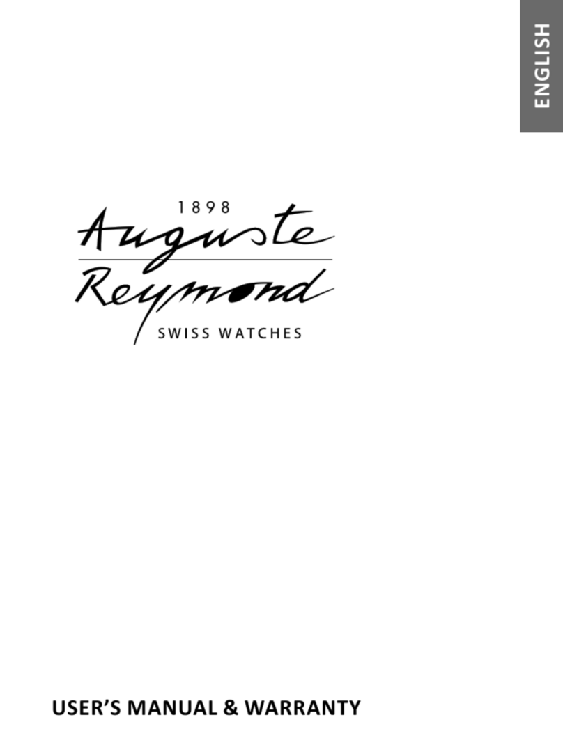 AUGUSTE REYMOND Tramelan Series instruction manual