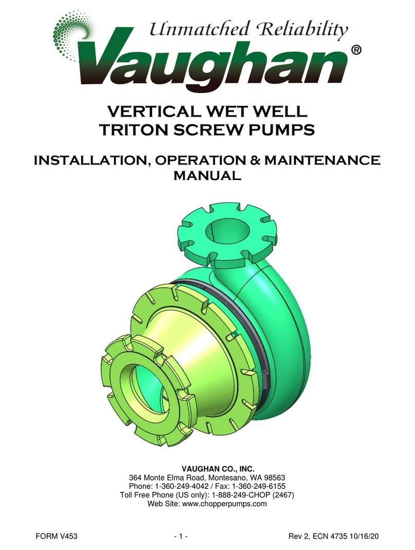 Vaughan Triton Series Installation, operation & maintenance manual Vaughan Triton Series Installation, operation & maintenance manual