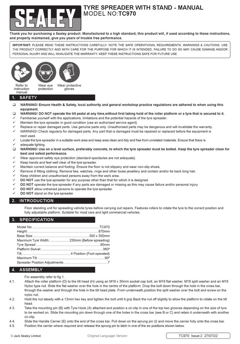 Sealey TC970 User manual