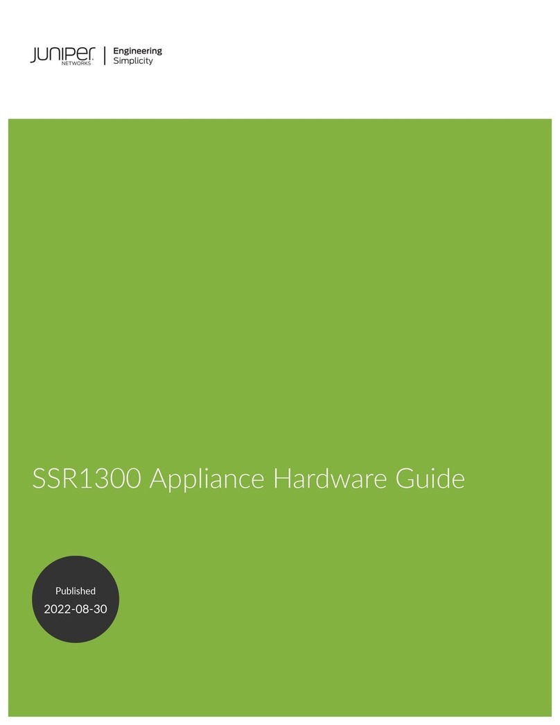 Juniper SSR1300 Installation instructions