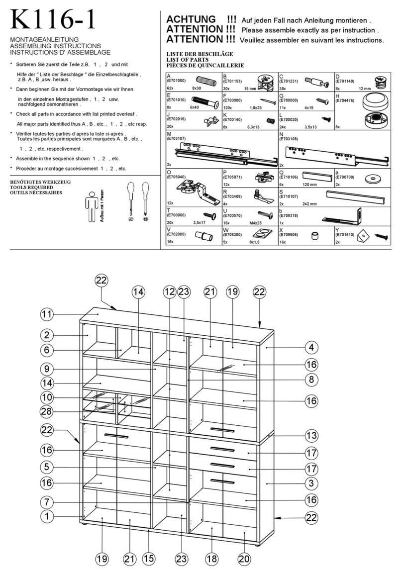 Maja K116-1 Assembling instructions