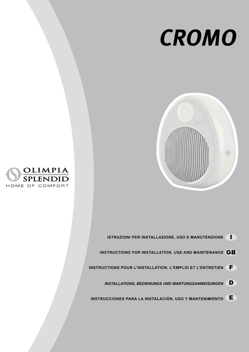 Olimpia splendid CROMO Parts list manual
