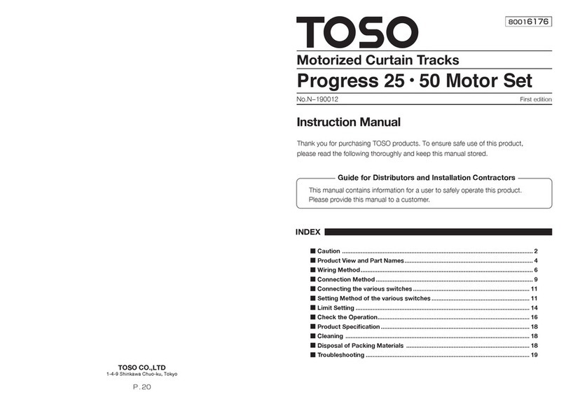 TOSO Progress 25 instruction manual