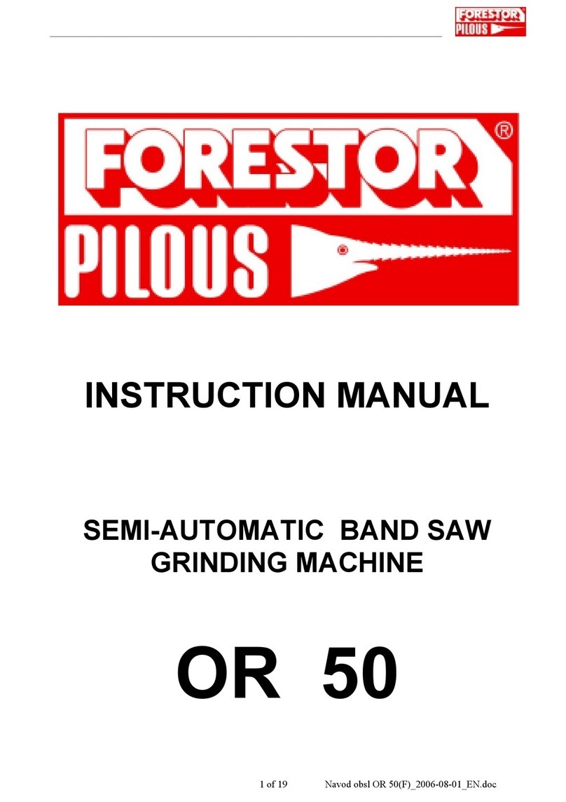 Pilous FORESTOR OR 50 instruction manual
