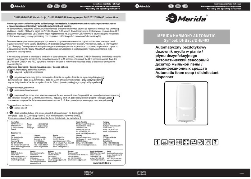 Merida DHB202 Assembly and operating instruction
