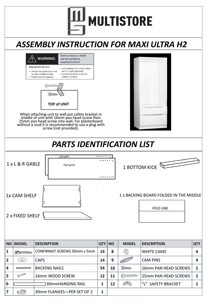 Multistore MAXI ULTRA H2 Assembly instruction Multistore MAXI ULTRA H2 Assembly instruction