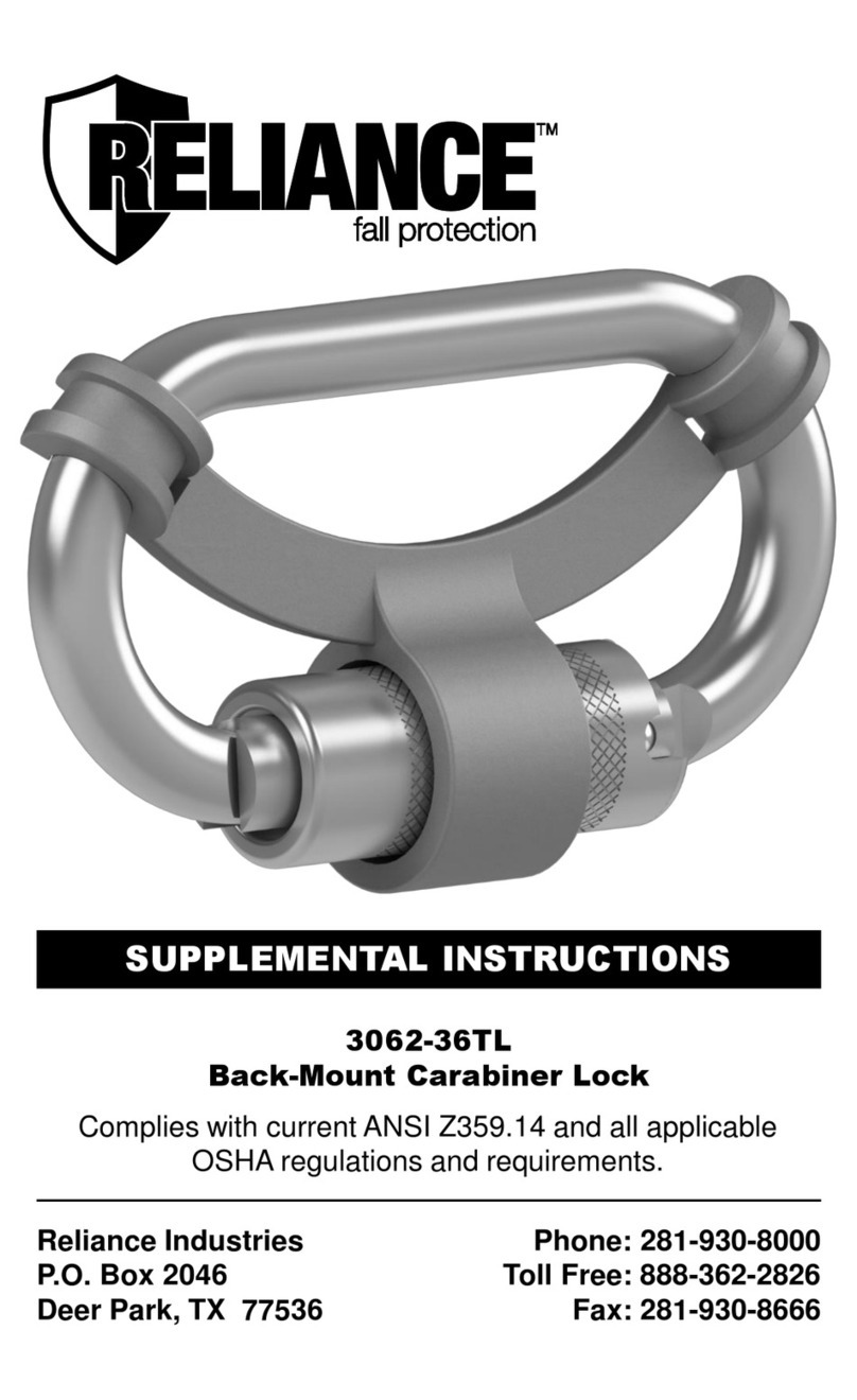 Reliance 3062-36TL Supplemental instructions